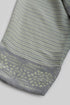 Printed Egyptian cotton voile loose shirt with round neckline
