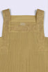 Golden pleated cotton voile top