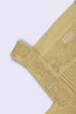 Golden pleated cotton voile top