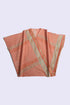 Woven crossover top with V-neckline