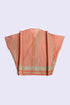 Woven crossover top with V-neckline