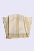 Woven crossover top with V-neckline