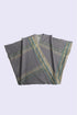 Woven crossover top with V-neckline