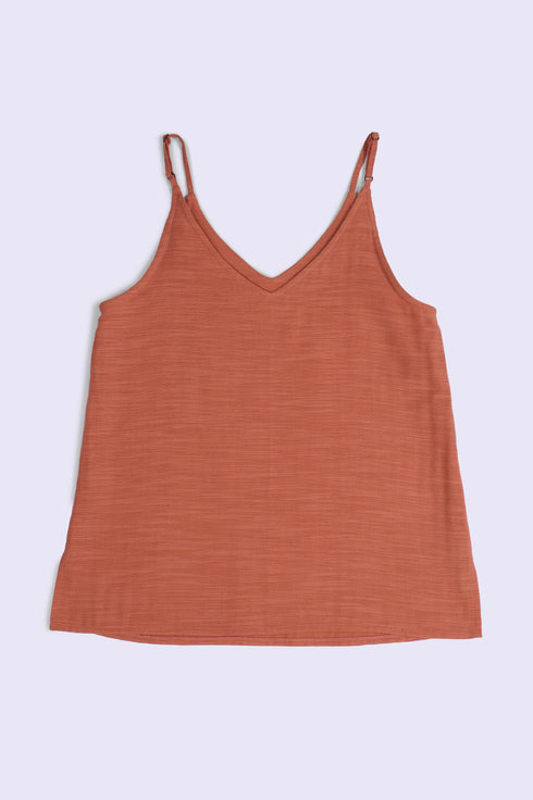 Soft allure top in Egyptian cotton slub