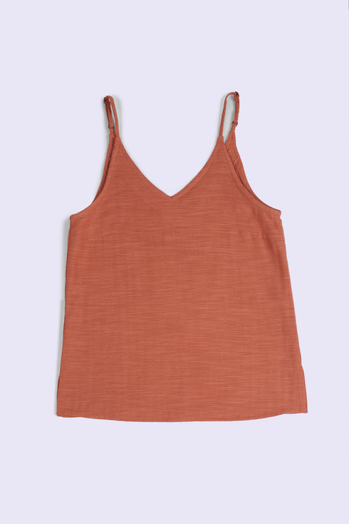Soft allure top in Egyptian cotton slub