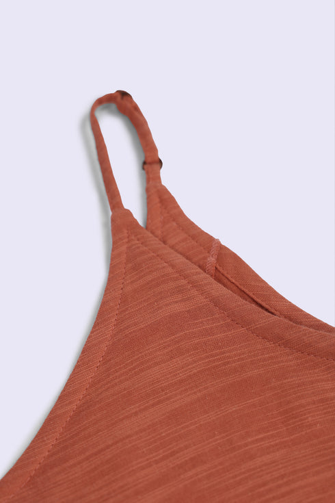 Soft allure top in Egyptian cotton slub