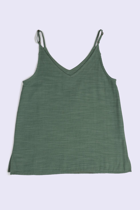 Soft allure top in Egyptian cotton slub