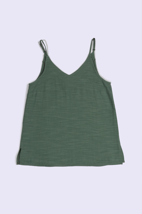 Soft allure top in Egyptian cotton slub