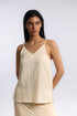 Soft allure top in Egyptian cotton slub