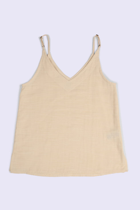 Soft allure top in Egyptian cotton slub