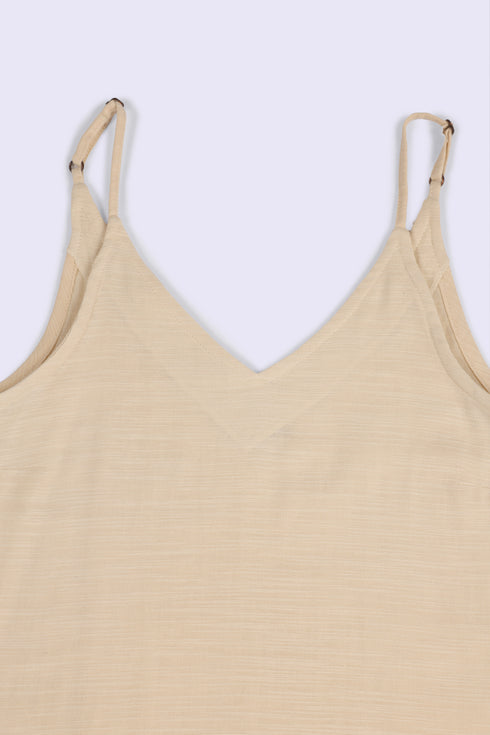 Soft allure top in Egyptian cotton slub
