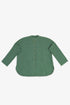 Oversized Egyptian cotton slub shirt with stand collar
