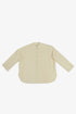 Oversized Egyptian cotton slub shirt with stand collar