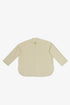 Oversized Egyptian cotton slub shirt with stand collar