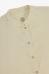 Oversized Egyptian cotton slub shirt with stand collar