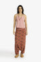 Fitted sleeveless top with adjustable straps