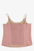 Fitted sleeveless top with adjustable straps