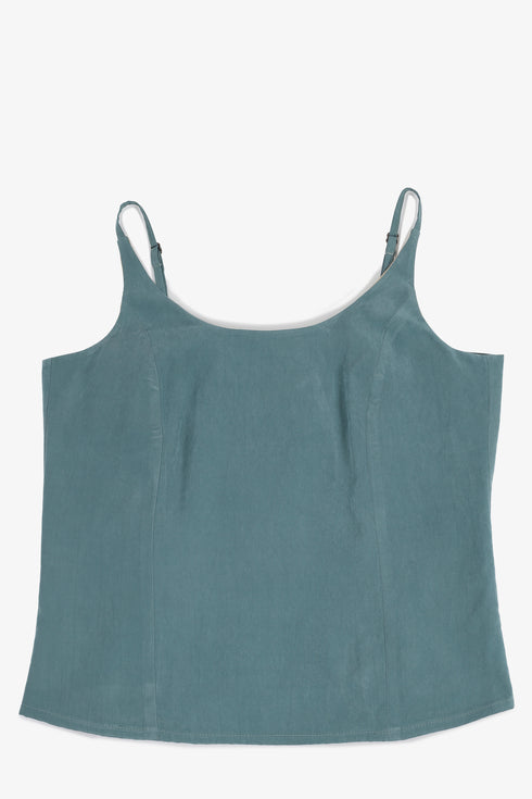 Fitted sleeveless top with adjustable straps