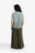 Embroidered short vest with wool yarn detailing