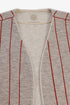 Embroidered short vest with wool yarn detailing