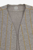 Embroidered short vest with wool yarn detailing