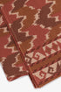 Quilted printed sleeveless cotton top with velvet piping