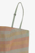 Gold striped cotton bustier with adjustable straps