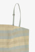 Gold striped cotton bustier with adjustable straps