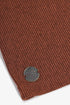Ribbed button-front cardigan with round neckline