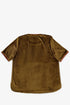 Velvet short sleeve top with contrast trims