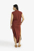 Reversible jacquard top with V neckline