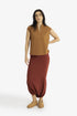 Reversible jacquard top with V neckline