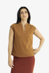 Reversible jacquard top with V neckline
