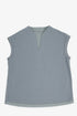Reversible jacquard top with V neckline
