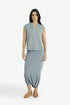 Reversible jacquard top with V neckline