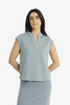 Reversible jacquard top with V neckline