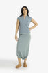 Reversible jacquard top with V neckline