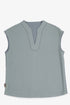 Reversible jacquard top with V neckline