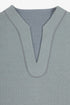 Reversible jacquard top with V neckline