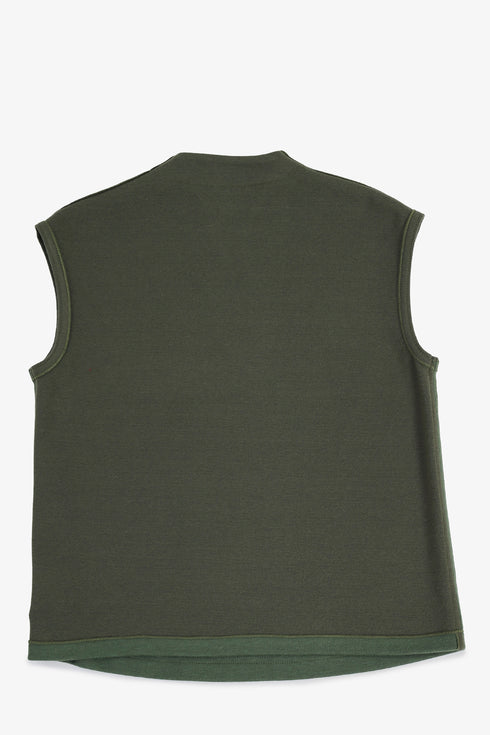 Reversible jacquard top with V neckline