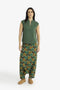 Reversible jacquard top with V neckline