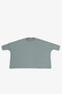 Reversible oversized jacquard top with embroidery