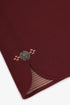 Hand embroidered sleeveless top with V neckline
