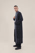 Long reversible jacquard coat