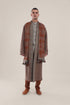 Long reversible jacquard coat