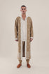 Long reversible jacquard coat