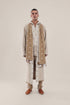 Long reversible jacquard coat