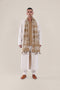 Long coat in wool blend