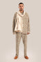 Printed quilted cotton short jacket