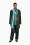 Embroidery long jacket on front and back with pockets